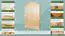 Massivholz-Kleiderschrank Kiefer Natur 224x133x60 cm