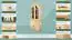 Wohnzimmerschrank, Vitrine, 95 cm breit, Kiefernholz massiv, Farbe: Natur