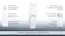 Badezimmer - Hochschrank Bidar 87, Farbe: Weiß glänzend – 160 x 35 x 35 cm (H x B x T)