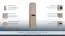 Badezimmer - Hochschrank Meerut 90, Farbe: Eiche Grau – 160 x 35 x 36 cm (H x B x T)