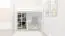 Regal, Küchenregal, Wohnzimmerregal, Bücherregal - 33,5 cm breit, Buche Holz-Massiv, Farbe: Weiß Abbildung