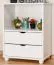 Regal Kiefer massiv Vollholz Weiß Junco 49C - 83 x 62 x 41 cm (H x B x T)