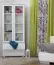 Vitrine für das Wohnzimmer, Kiefer Massivholz, Farbe: Weiß Abbildung