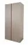 Schlichter Kleiderschrank Fricourt 03, Mintgrün / Eiche dunkel, 195 x 90 x 50 cm, mit 7 Fächern und 1 Kleiderstange, ABS-Kanten, hochwertig verarbeitet