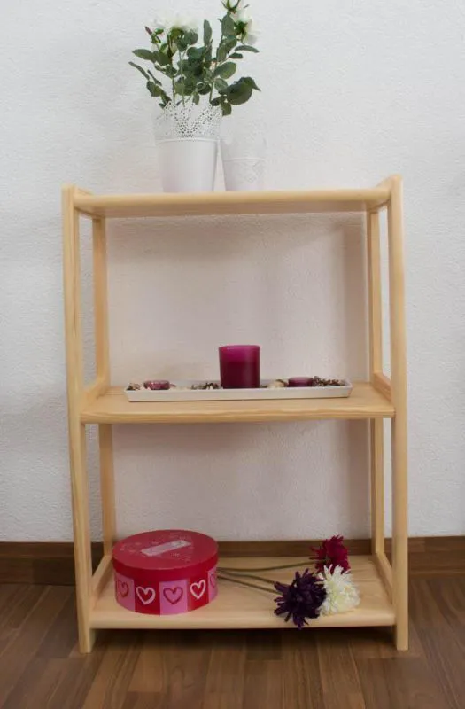 Standregal, 60 cm breit, Kiefer Holz-Massiv, Farbe: Natur Abbildung