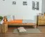 Schlichtes Futonbett / Jugendbett Wooden Nature 01, Eiche massiv geölt, Matratzenmaß: 90 x 200 cm, sehr gute Stabilität, hochwertige Verarbeitung