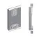 120 cm breiter Kleiderschrank mit 5 Fächern und 2 Türen | Farbe: Weiß / Schwarz Abbildung