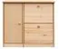 Schuhkipper Kiefer Holz massiv, Farbe: Natur 80x90x30 cm, Schuhschrank Schuhkommode Abbildung