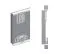 1 Meter breiter Kleiderschrank mit 2 Türen | Farbe: Sonoma Eiche / Weiß Abbildung