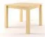 Holztisch Tisch 60x60 cm Kiefer massiv, Farbe: Natur Abbildung