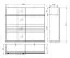 Schiebetürenschrank / Kleiderschrank | 2 Kleiderstangen | Farbe: Opak Weiß | ABS-Kanten | Maße: 245 x 61 x 217,5 cm | 2 Fächer | für Schlafzimmer