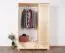 Kleiderschrank, Farbe: Natur 190x133x60 cm