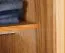 Kleiderschrank mit Spiegel, Farbe: Natur, Eiche teilmassiv, Abmessung: 222 x 115 x 61 cm (H x B x T)