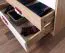 Kinderzimmer - Schrank Fabian 04, Farbe: Eiche Hellbraun / Weiß / Rosa - 190 x 80 x 40 cm (H x B x T)