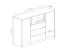 Schlafzimmer - Set | Eckkleiderschrank - Set N Fafe | 3-teilig | Farbe: Eiche Artisan / Schwarz | Soft-Close-System | Kommode | Schrank