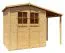 Holz-Gartenhütte 1,69 x 3,43 Meter (inkl. Dach) | Natur | Satteldach Abbildung