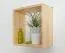 Hängeregal, Wandregal, Bücherregal - 40 cm breit, Kiefer Massivholz, Farbe: Natur Abbildung