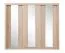 Schlafzimmer - Kleiderschrank mit Spiegel, Farbe: Eiche - Abmessungen: 215 x 250 x 60 cm (H x B x T) Abbildung