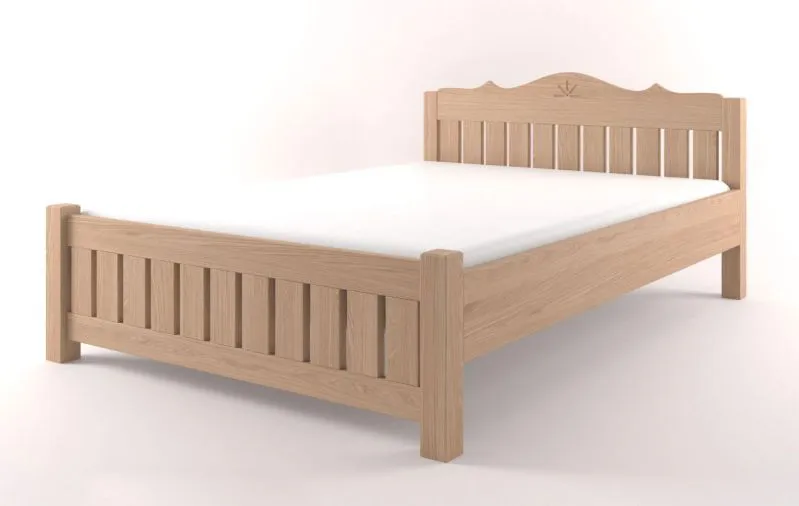 Eiche Bettgestell 180 x 200 cm Natur Abbildung
