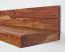 Wandregal mit natürlicher Maserung aus Sheesham Massivholz, Farbe: Sheesham - Abmessungen: 17 x 80 x 23 cm (H x B x T), gefertigt in Handarbeit