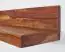 Echtholz Wandregal, Farbe: Sheesham - Abmessungen: 17 x 110 x 24 cm (H x B x T), aus Sheesham Massivholz