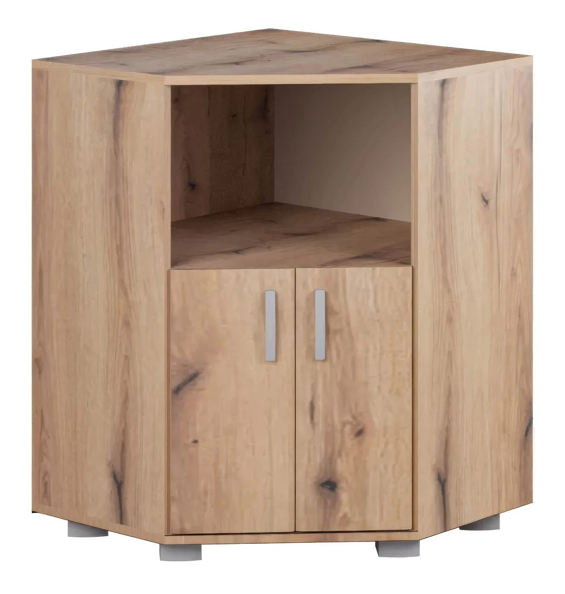 Eck-Kommode Camprodon 14 | Eiche Artisan | 72 x 37 x 95 cm (L x T x H) | Griffe aus Metall | ABS-Kanten
