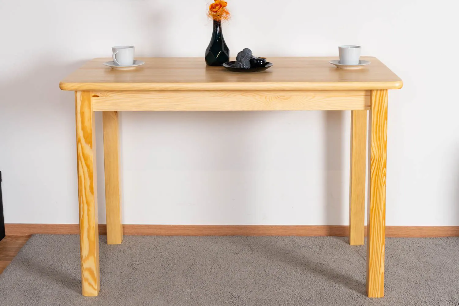 Esstisch 110x60 cm , Höhe (cm) 75, Länge/Tiefe (cm) 110, Breite (cm) 60, Massivholz, Material Kiefer massiv, Farbe Kiefer Natur, Esstisch 110x60 cm