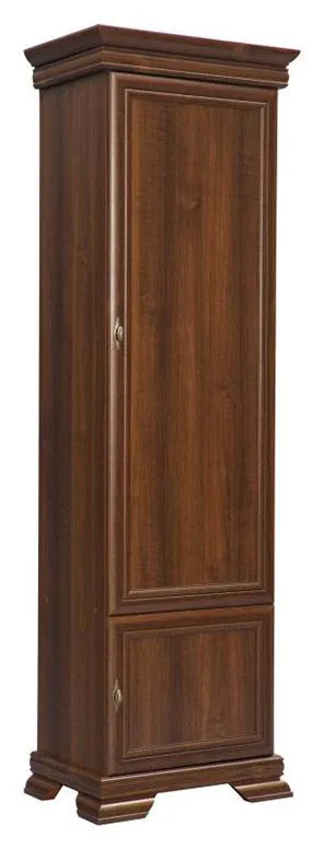 58 cm breiter Kleiderschrank mit 2 Türen | Farbe: Dunkelbraun Abbildung