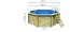 Pool 1 A aus Holz, Farbe: Natur KDI, Ø 433 cm, inkl. Leitern