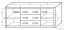 Kommode Vanimo 13, Farbe: Eiche - Abmessungen: 80 x 200 x 42 cm (H x B x T)