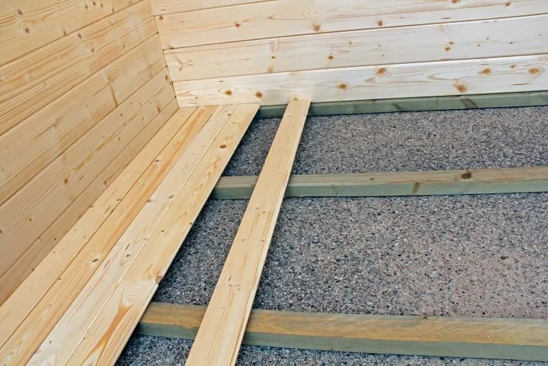 Fußboden für Gartenhaus D12 mit Grundfläche: 13,90 m²
