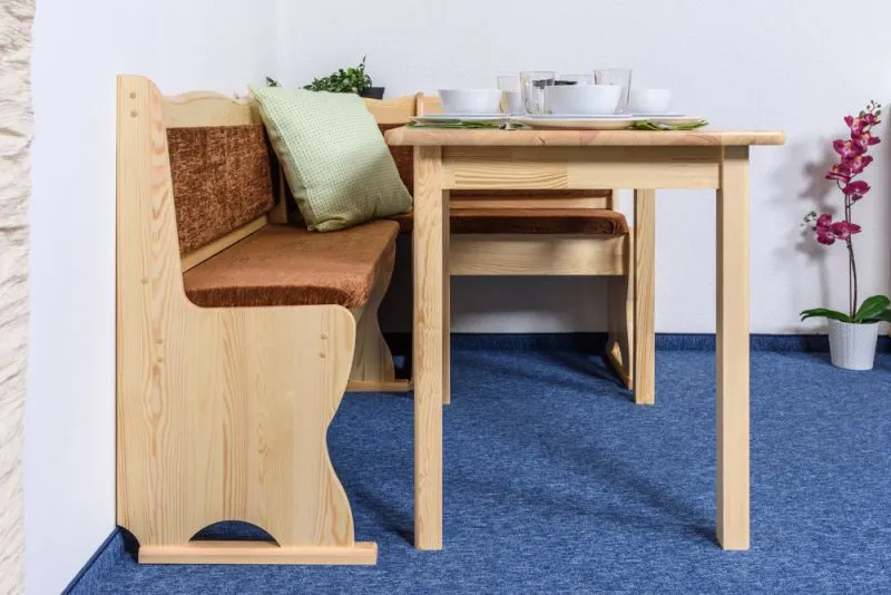Kleine gepolsterte Eckbank