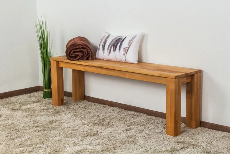 Bank Wooden Nature 132 Kernbuche massiv - 140 x 33 cm (L x B)