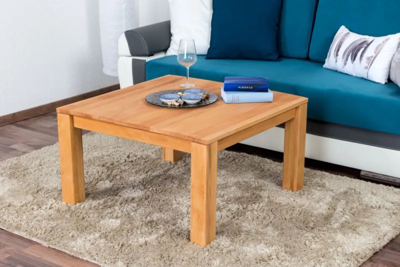 Couchtisch Wooden Nature 120 Kernbuche massiv - 80 x 80 x 45 cm (B x T x H)