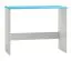 Schreibtisch Kiefer massiv Vollholz weiß blau lackiert 009 - Abmessung 77 x 110 x 47 cm (H x B x T)