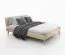 Doppelbett / Gästebett Engordany 10 | Buche Vollholz massiv | lackiert | Liegefläche: 180 x 200 cm | Farbe: Buche | mit stabiler Kopfstütze | zeitloses Design