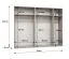 Kleiderschrank | 2 Spiegeltüren | Farbe: Schwarz | 2,5 Meter breit | 3 Fächer | Griffe: Schwarz | 3 Kleiderstangen | Maße: 250 x 52 x 202 cm | Soft-Close