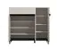 Schuhschrank | 3 Drehtüren | Farbe: Kaschmir | ABS-Kanten | 1 Schublade | 8 Fächer | Maße: 118,5 x 40 x 109,5 cm | für den Eingangsbereich