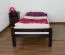Kinderbett / Jugendbett "Easy Premium Line" K1/1n, Buche Vollholz massiv Schokobraun - Maße: 90 x 200 cm