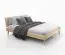 Schlafzimmer - Set C Engordany | 5-teilig | Farbe: Buche | Buche Vollholz massiv | lackiert | 2 Nachtkommode | 1 Doppelbett | 1 Kommode | 1 Kleiderschrank | zeitloses Design