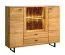 Kommode Nobres 14 in Eiche / Natur, 117 x 148 x 39 cm, mit LED-Beleuchtung, 4 Türen, 2 Schubladen, 7 Fächer, Soft-Close-System, für Staubsaugroboter