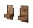 Schlafzimmer - Set B Jendouba | 3-teilig | Farbe: Kastanie / Anthrazit | Soft-Close-Funktion | Griffe & Beine: Metall | 1 Kommode | 2 Nachtkommoden