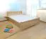 Bettgestell Buche 160 x 200 cm Natur