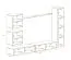 Moderne Wohnwand Balestrand 116, Farbe: Eiche Wotan - Abmessungen: 180 x 280 x 40 cm (H x B x T), mit 16 Fächern