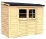 Holz-Gartenhütte 1,21 x 2,44 Meter (inkl. Dach) | Natur | Pultdach Abbildung