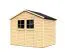 Holz-Gartenhütte 1,82 x 2,39 Meter (inkl. Dach) | Natur | Satteldach Abbildung