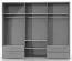 Kleiderschrank | 6 Drehtüren | 4 Schubladen | 5 Fächer | mit 3 Kleiderstangen | 272 cm breit | Farbe: Weiß Abbildung
