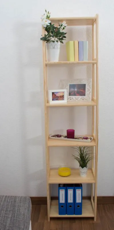 Regal - 50 cm breit, Kiefer Holz-Massiv, Farbe: Natur Abbildung