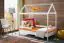 Modernes Kinderbett aus Kieferholz Avaldsnes 13, Farbe: Weiß - Abmessungen: 145 x 164 x 89 cm (H x B x T)