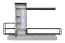 Modische Wohnwand mit LED-Beleuchtung Bjordal 28, Farbe: Schwarz matt / Grau - Abmessungen: 180 x 300 x 35 cm (H x B x T), mit Push-to-open Funktion